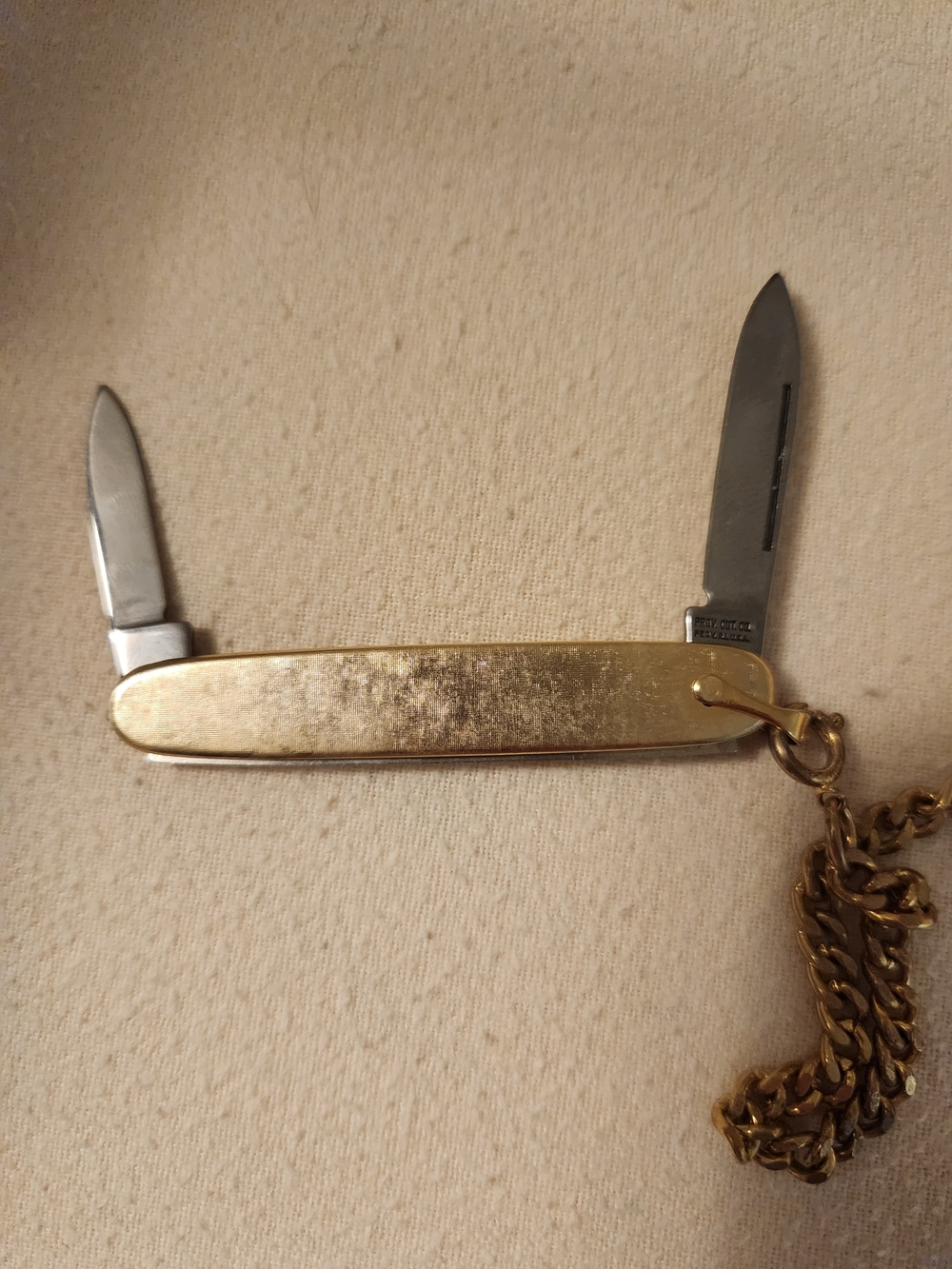 Gold Pocket Watch with Chain and Swiss Army Knife - Picture 7 of 7